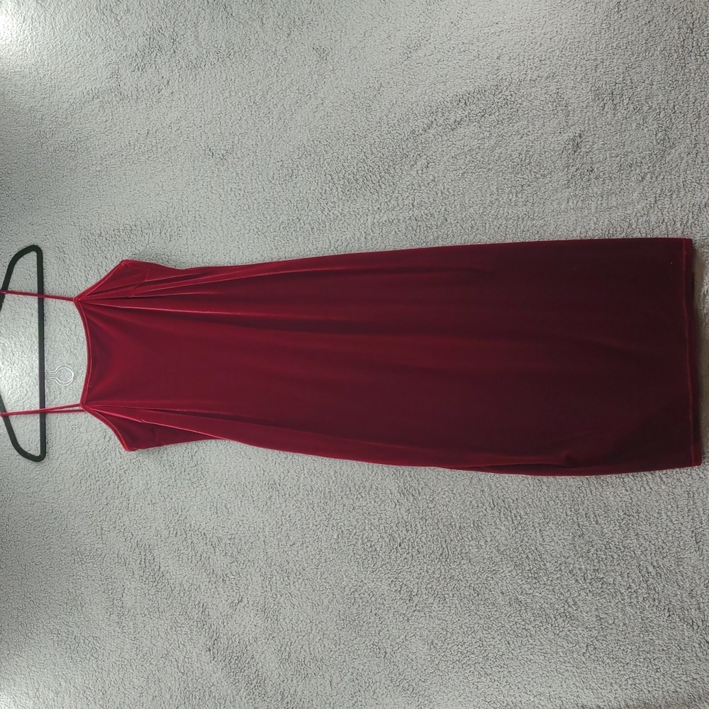 Vintage Premier Collection Plus Red/Maroon Polyester Large Nightgown REF#24